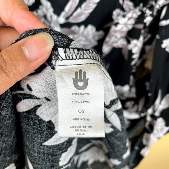 Spritual Gangster Maya Kimono Floral Pockets OS - Picture 6 of 9